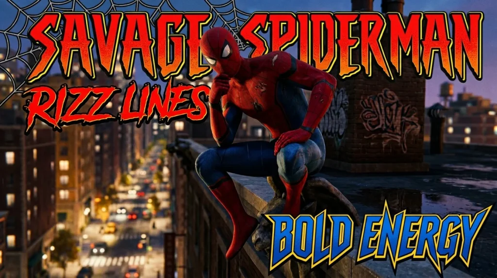 Spiderman Rizz Lines