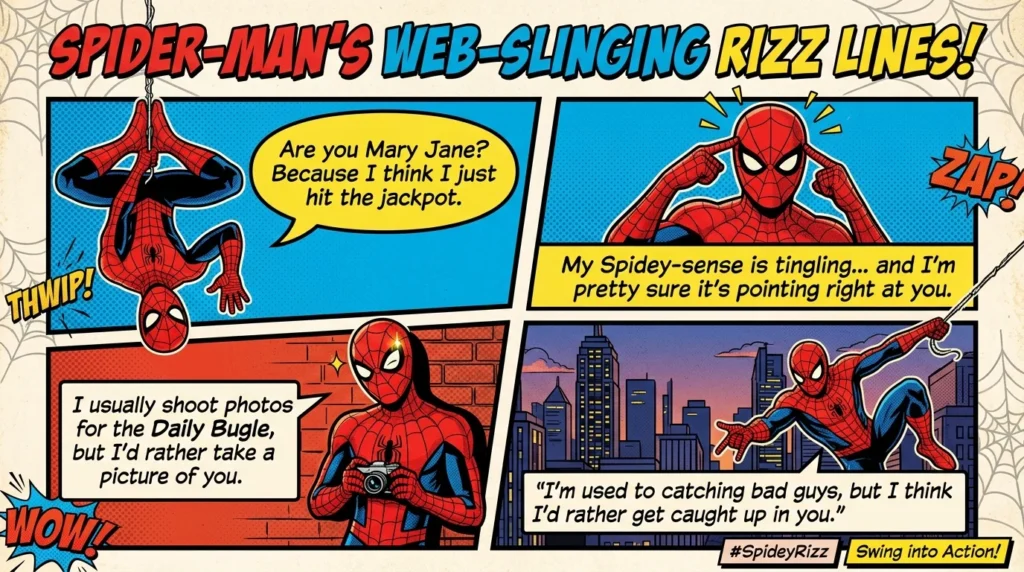 Spiderman Rizz Lines