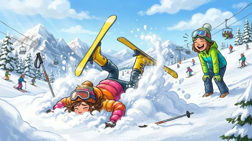 Skiing Rizz Lines