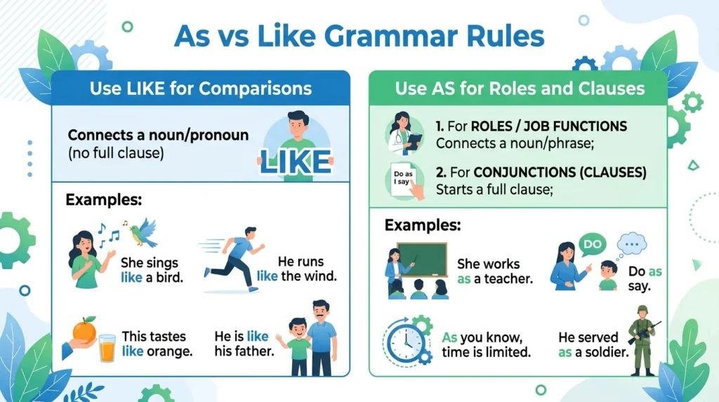 as vs like