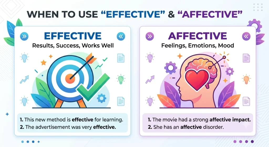 effective vs affective