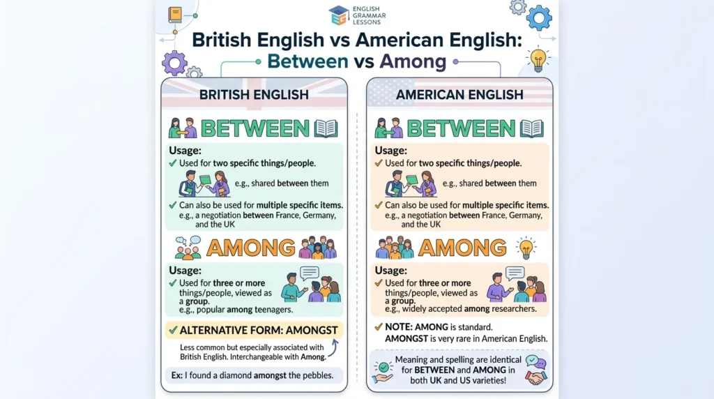 between vs among
