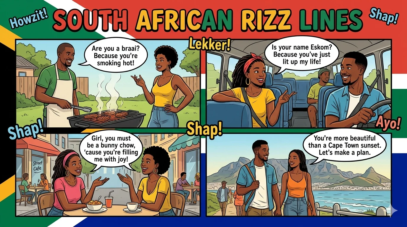 South African Rizz Lines