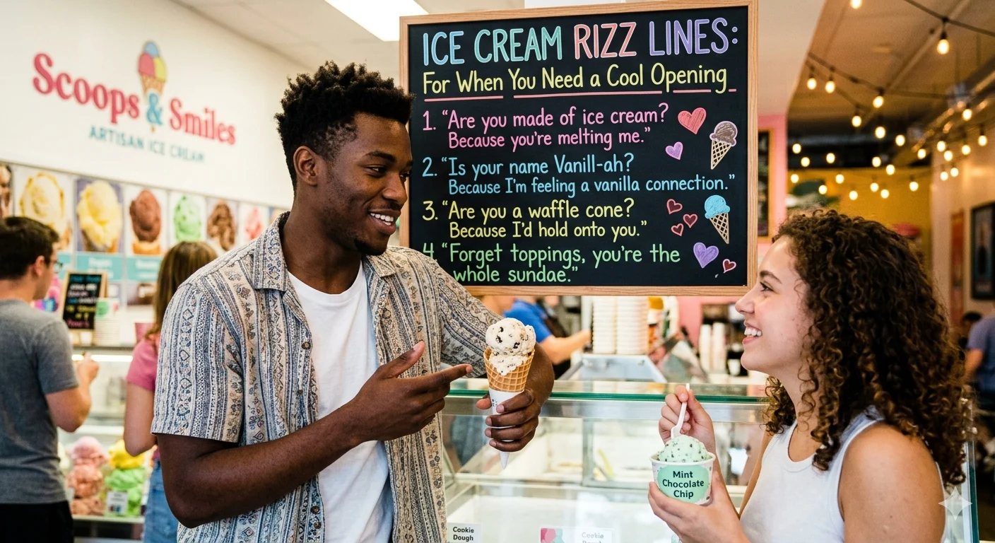 Ice Cream Rizz Lines