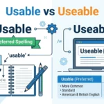 usable vs useable
