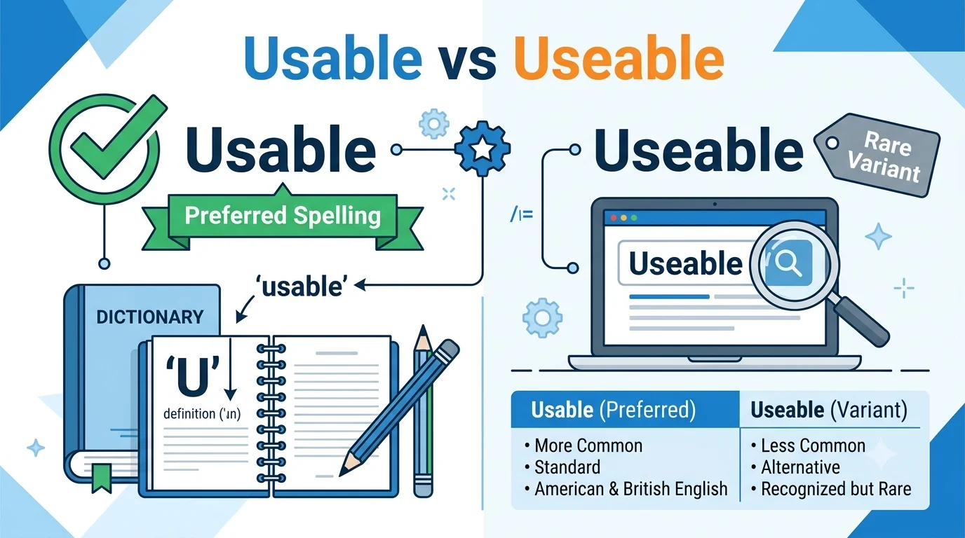 usable vs useable