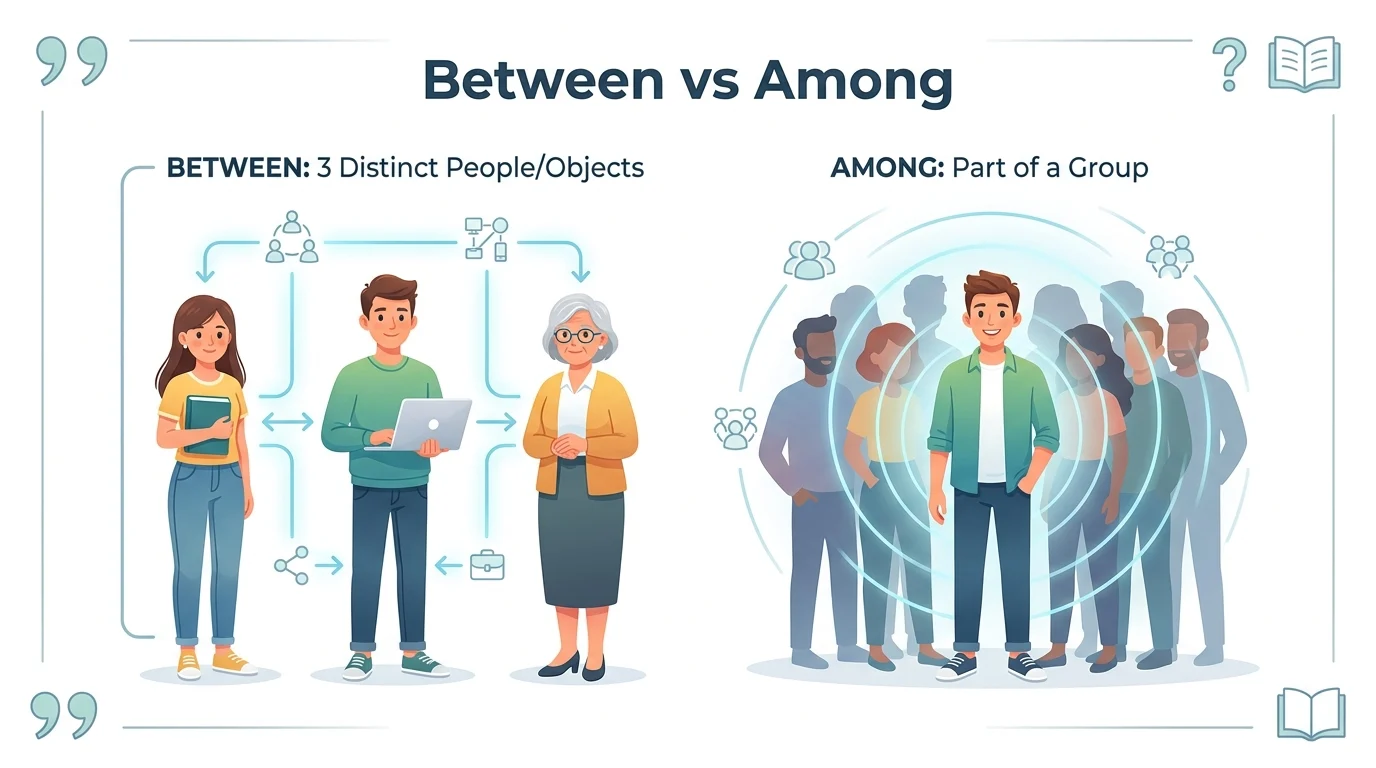 between vs among