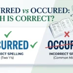 occurred vs occured